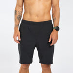 Zoot Sports RUN BOTTOMS Men's Elite Run 8" Short 2 in 1 - Jet Black