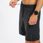 Zoot Sports RUN BOTTOMS Men's Elite Run 8" Short 2 in 1 - Jet Black