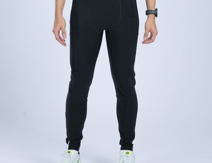 Zoot Sports RUN BOTTOMS Men's Elite Run Hallocore Thermal Tight - Jet Black