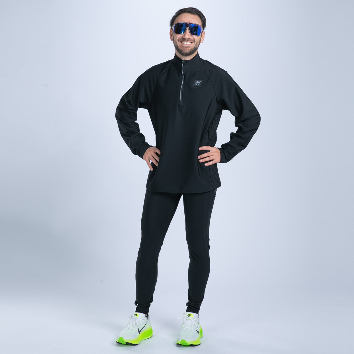 Zoot Sports RUN BOTTOMS Men's Elite Run Hallocore Thermal Tight - Jet Black