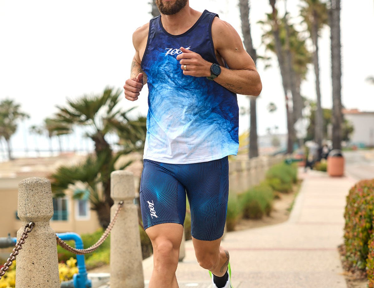 Zoot Sports RUN BOTTOMS Men's Ltd Run 9 1/2" Tight - La Plage