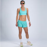 Zoot Sports RUN BOTTOMS Women's Core Run 3" Short - Aqua Blue
