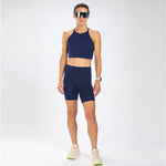 Zoot Sports RUN BOTTOMS Women's Elite Run 8" High-Rise Short - Deep Navy
