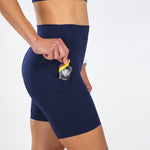 Zoot Sports RUN BOTTOMS Women's Elite Run 8" High-Rise Short - Deep Navy