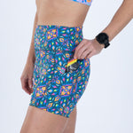 Zoot Sports RUN BOTTOMS Women's Ltd Run 4" Pulse High-Rise Short - Kaleidoscope