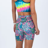 Zoot Sports RUN BOTTOMS Women's Ltd Run 6" Pulse High-Rise Short - Costa Del Sol