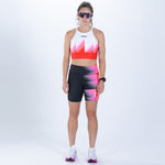 Zoot Sports RUN BOTTOMS Women's Ltd Run 6" Pulse High-Rise Short - Yo Yo Yo