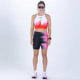 Zoot Sports RUN BOTTOMS Women's Ltd Run 6" Pulse High-Rise Short - Yo Yo Yo