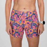 Zoot Sports RUN BOTTOMS Women's Ltd Run 6" Short - Club Aloha