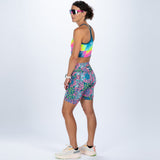 Zoot Sports RUN BOTTOMS Women's Ltd Run 8" Pulse High-Rise Short - Costa Del Sol