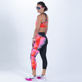 Zoot Sports RUN BOTTOMS Women's Ltd Run High Rise Capri - Yo Yo Yo