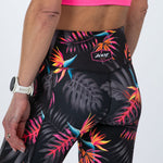 Zoot Sports RUN BOTTOMS Women's Ltd Run High Rise Tight - Tropical Magic