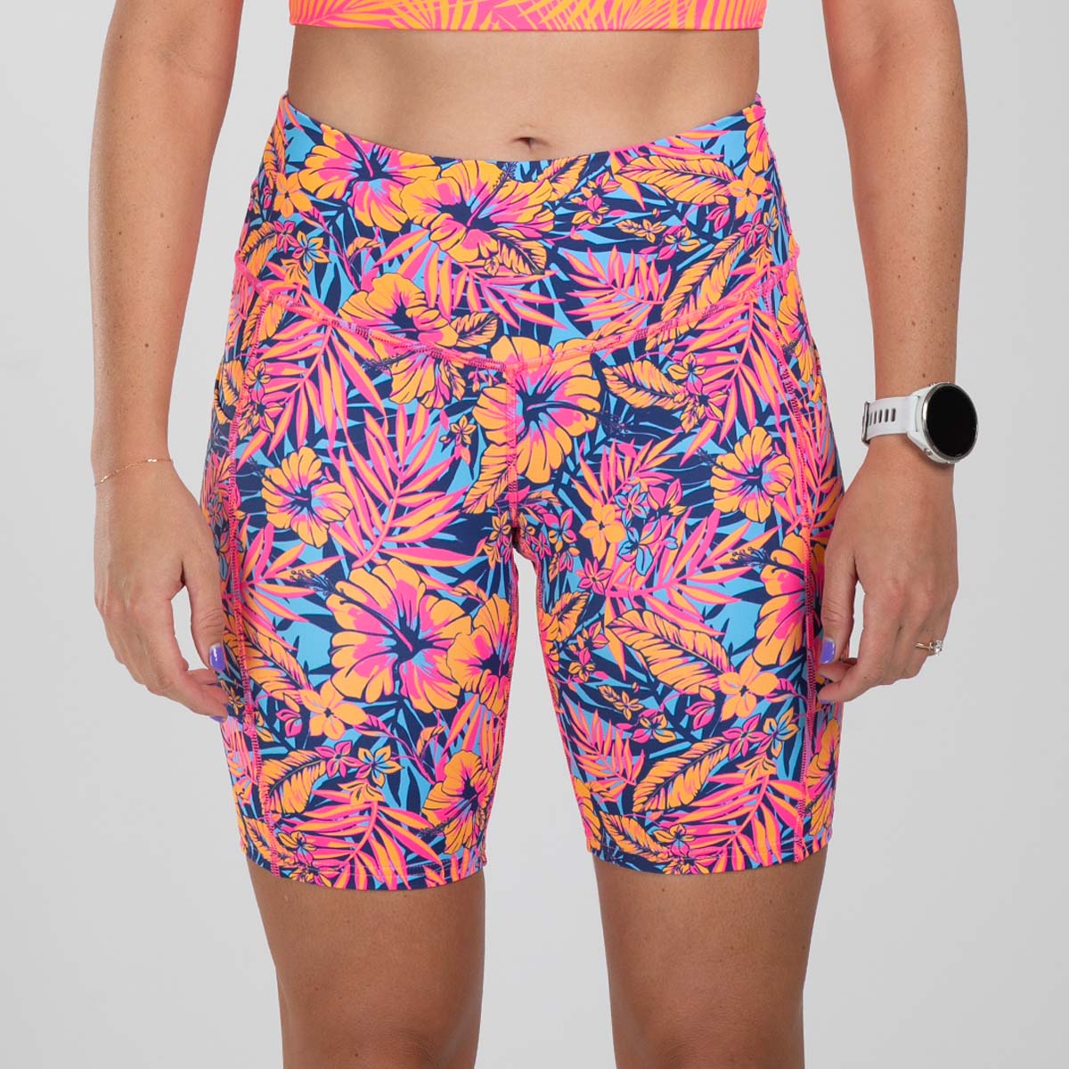 Zoot Sports RUN BOTTOMS Women's Ltd Run Pulse Long Short - Club Aloha