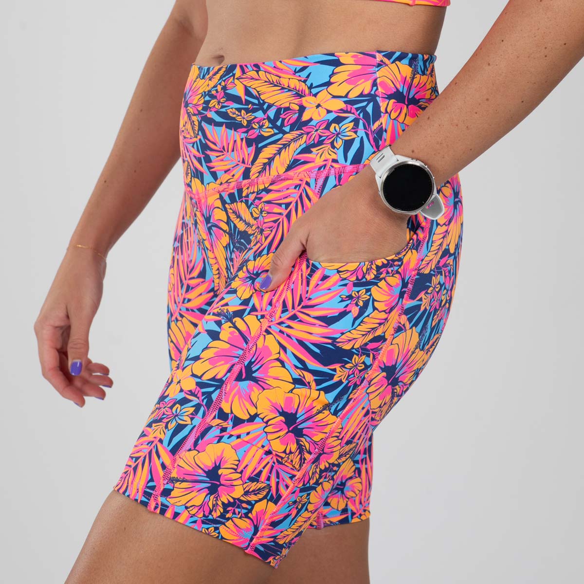 Zoot Sports RUN BOTTOMS Women's Ltd Run Pulse Long Short - Club Aloha