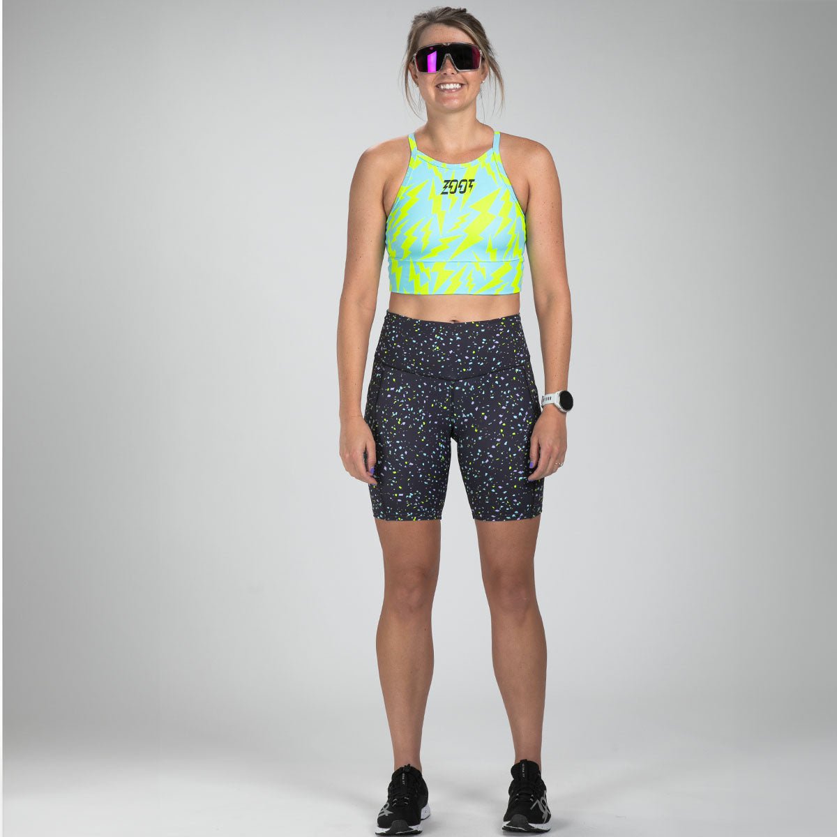 Zoot Sports RUN BOTTOMS Women's Ltd Run Pulse Long Short - Electric