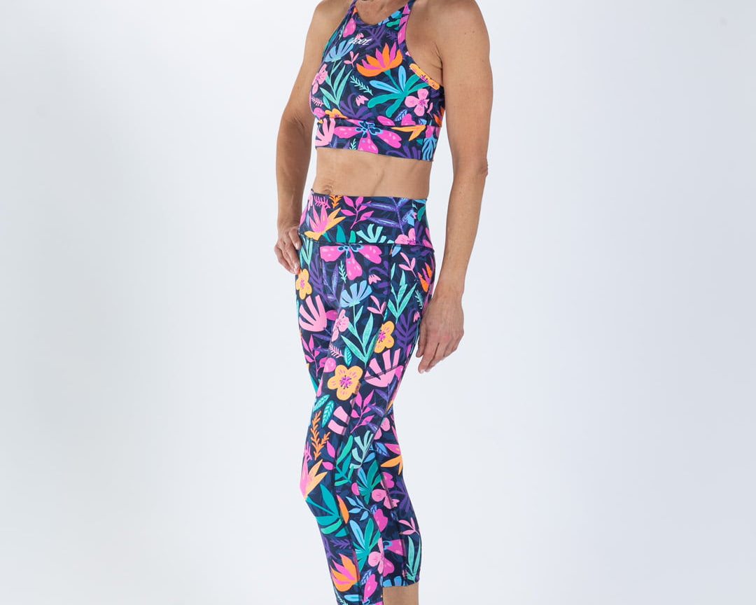 Zoot Sports RUN CAPRIS Women's Ltd Run Pulse High-Rise Capri - Florescence