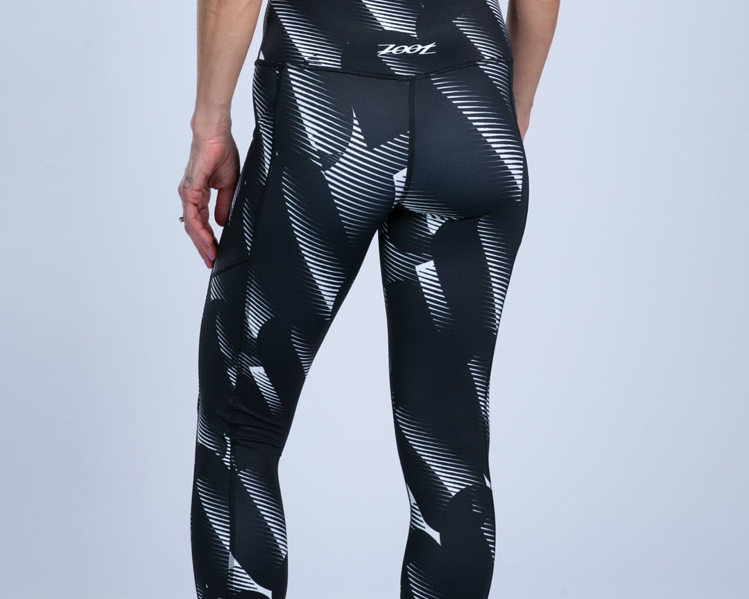Zoot Sports RUN CAPRIS Women's Ltd Run Pulse High-Rise Capri - Icon