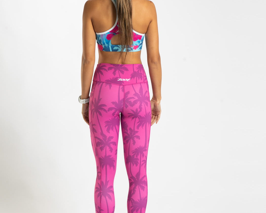 Zoot Sports RUN CAPRIS Women's Ltd Run Pulse High-Rise Capri - Paradise