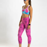 Zoot Sports RUN CAPRIS Women's Ltd Run Pulse High-Rise Capri - Paradise