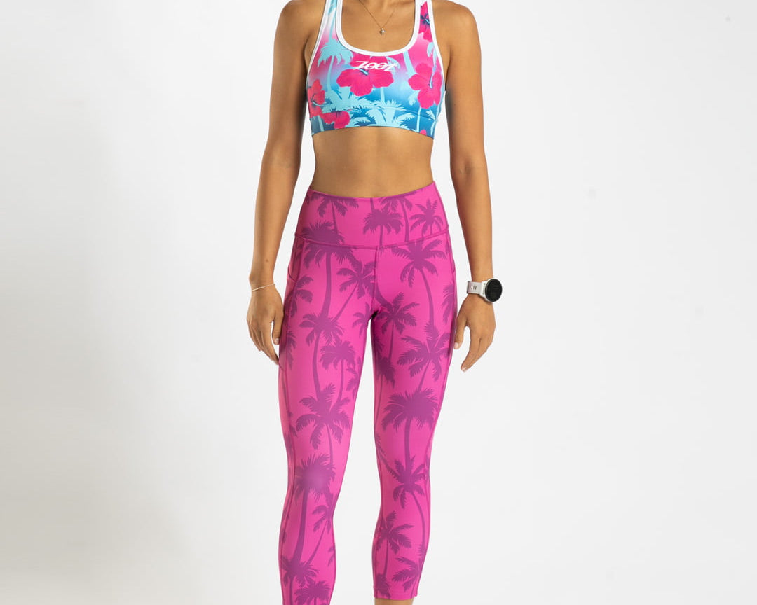 Zoot Sports RUN CAPRIS Women's Ltd Run Pulse High-Rise Capri - Paradise