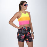 Zoot Sports RUN CROP Women's Ltd Run Crop - Tropical Magic