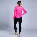 Zoot Sports RUN JACKETS Women's Ltd Run Thermal Half Zip - Hi Viz Pink