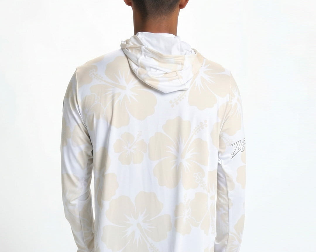 Zoot Sports RUN LONG SLEEVE TEES Men's Ltd Run Sun Stop Hoodie - Hibiscus