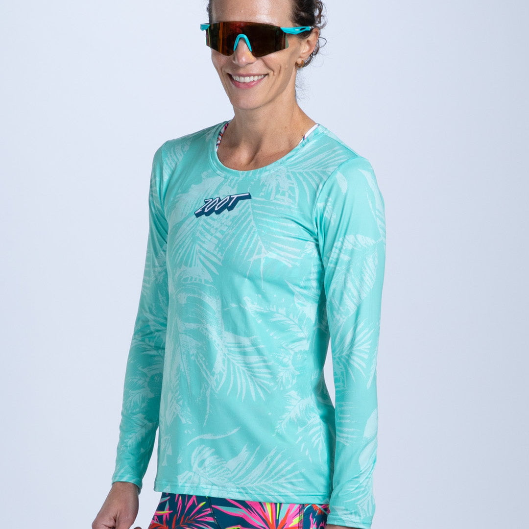 Zoot Sports RUN LONG SLEEVE TEES Women's Ltd Run Long Sleeve Tee - Island Original