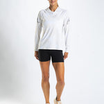 Zoot Sports RUN LONG SLEEVE TEES Women's Ltd Run Sun Stop Hoodie - Hibiscus