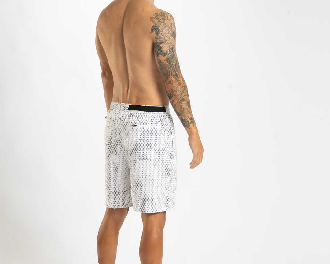 Zoot Sports RUN SHORTS 2-1 BOXER BRIEF Men's Elite Run 8" Short 2 in 1 - Sonic White