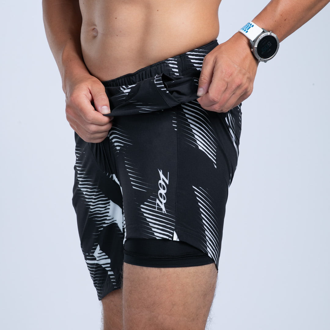 Zoot Sports RUN SHORTS 2-1 BOXER BRIEF Men's Ltd Run 8" 2 in 1 Short - Icon