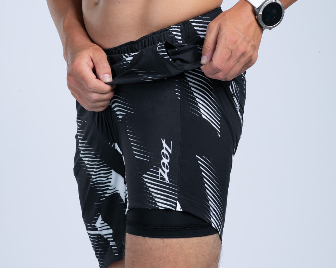 Zoot Sports RUN SHORTS 2-1 BOXER BRIEF Men's Ltd Run 8" 2 in 1 Short - Icon