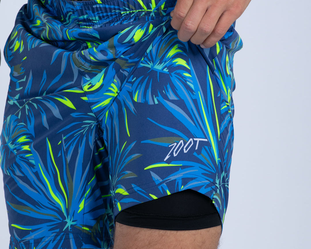 Zoot Sports RUN SHORTS 2-1 BOXER BRIEF Men's Ltd Run 8" 2-in-1 Short - Island Original