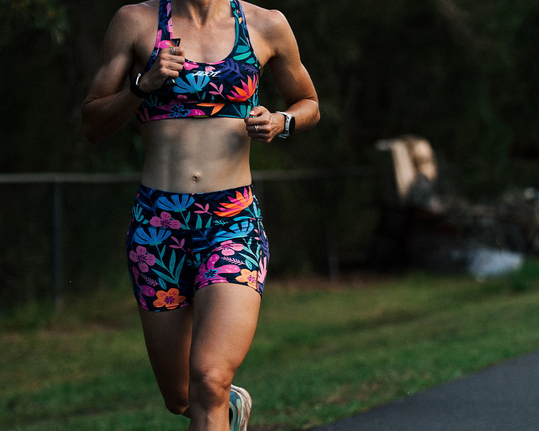 Zoot Sports RUN SHORTS 4" INSEAM Women's Ltd Run 4" Pulse High-Rise Short - Florescence