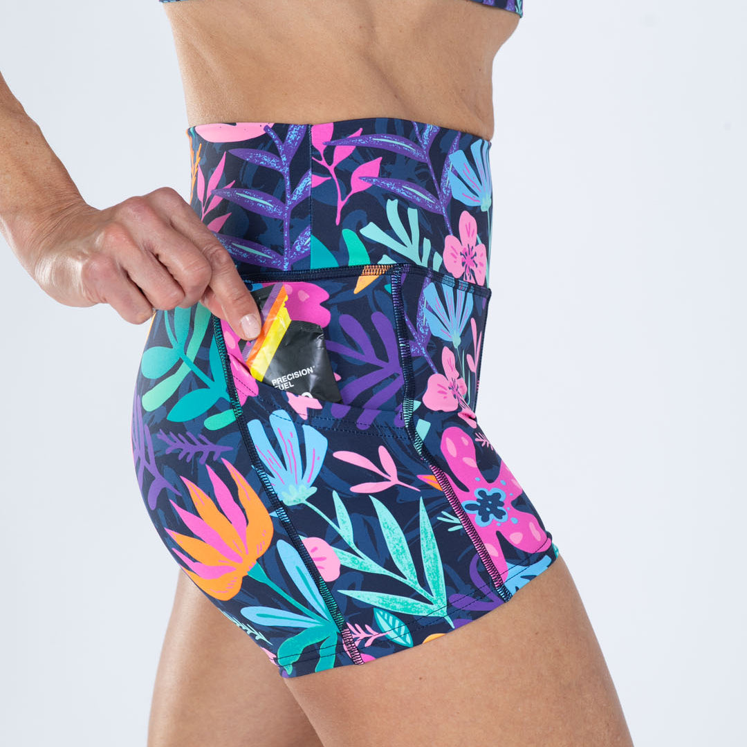 Zoot Sports RUN SHORTS 4" INSEAM Women's Ltd Run 4" Pulse High-Rise Short - Florescence