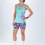Zoot Sports RUN SHORTS 6" INSEAM Women's Ltd Run 6" Pulse High-Rise Short - Florescence