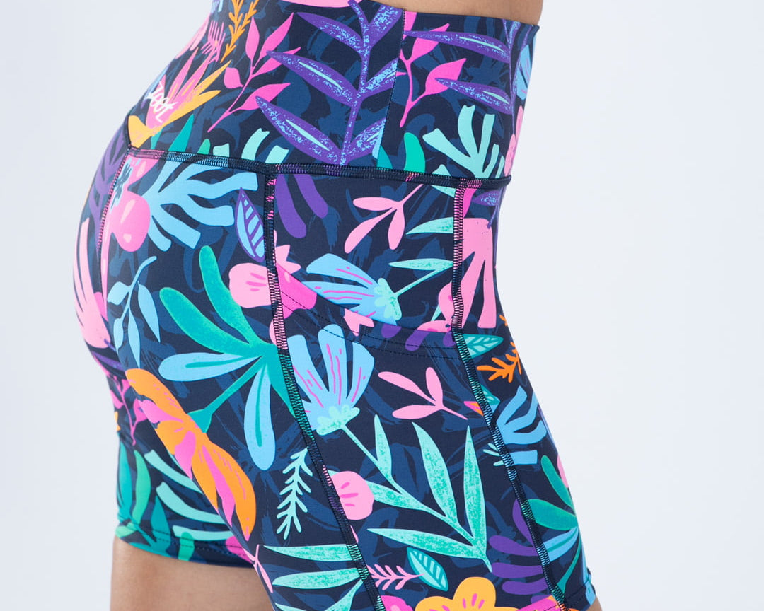Zoot Sports RUN SHORTS 6" INSEAM Women's Ltd Run 6" Pulse High-Rise Short - Florescence