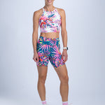 Zoot Sports RUN SHORTS 6" INSEAM Women's Ltd Run 6" Pulse High-Rise Short - Island Original