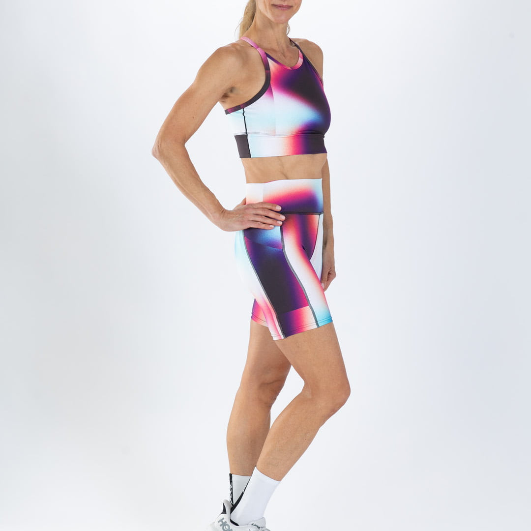 Zoot Sports RUN SHORTS 8" INSEAM Women's Elite Run 8" High Rise Short - Sonic Shift