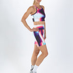 Zoot Sports RUN SHORTS 8" INSEAM Women's Elite Run 8" High Rise Short - Sonic Shift