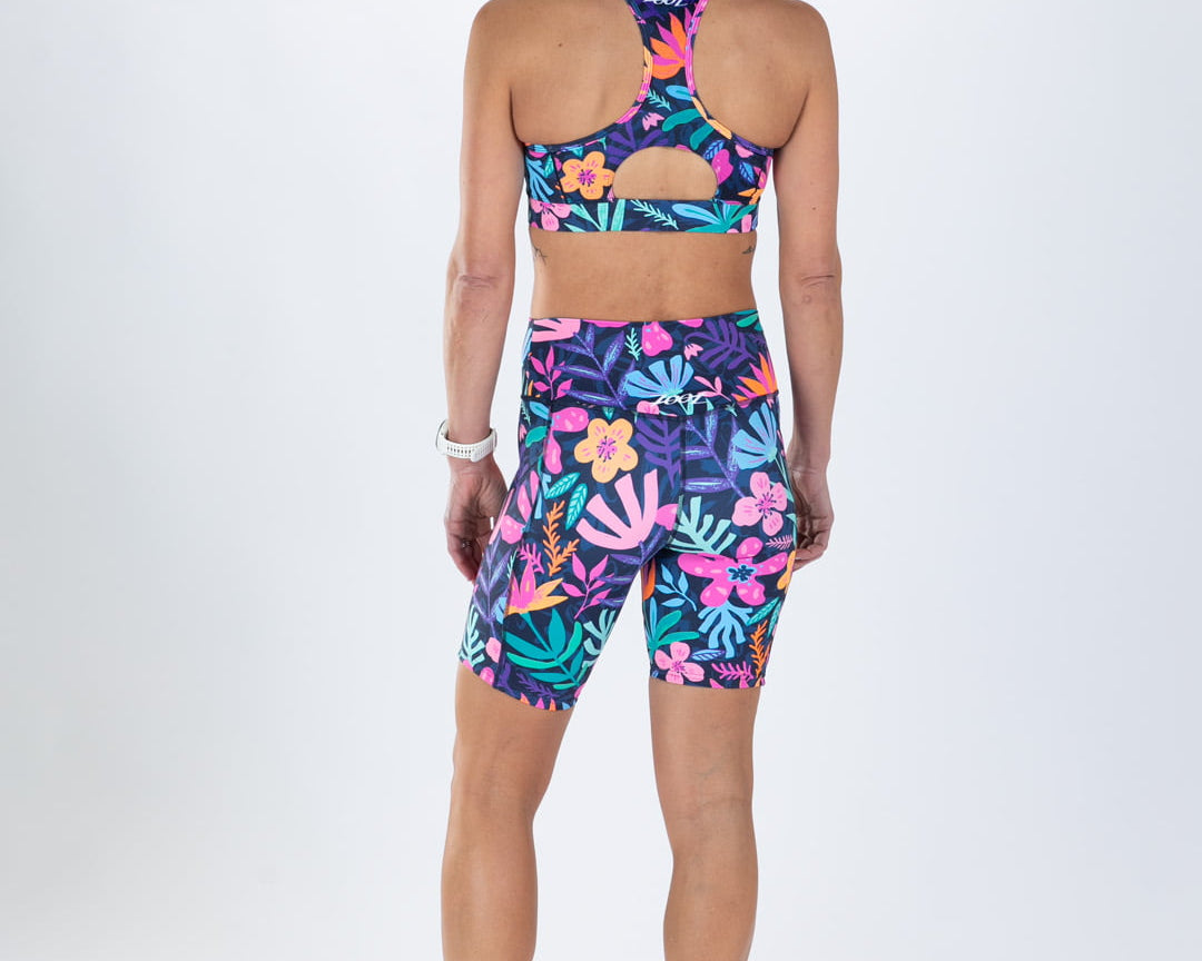 Zoot Sports RUN SHORTS 8" INSEAM Women's Ltd Run 8" Pulse High-Rise Short - Florescence