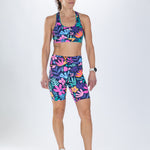 Zoot Sports RUN SHORTS 8" INSEAM Women's Ltd Run 8" Pulse High-Rise Short - Florescence