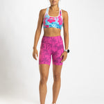 Zoot Sports RUN SHORTS 8" INSEAM Women's Ltd Run 8" Pulse High-Rise Short - Paradise