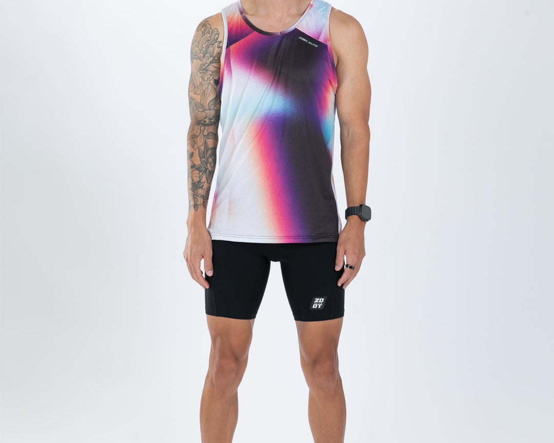 Zoot Sports RUN SINGLETS Men's Elite Run Singlet - Sonic Shift