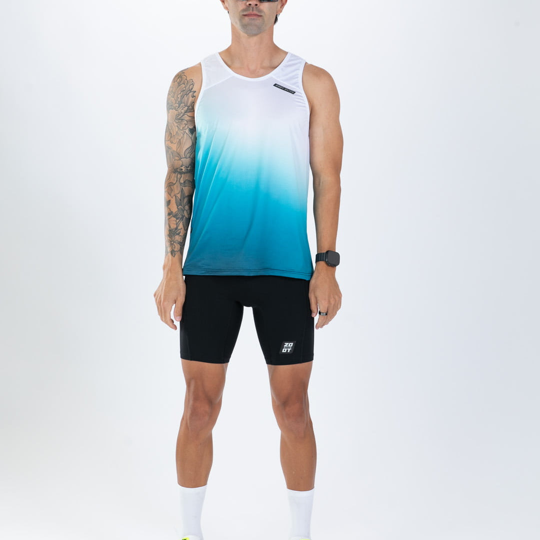 Zoot Sports RUN SINGLETS Men's Elite Run Singlet - Sonic Wave