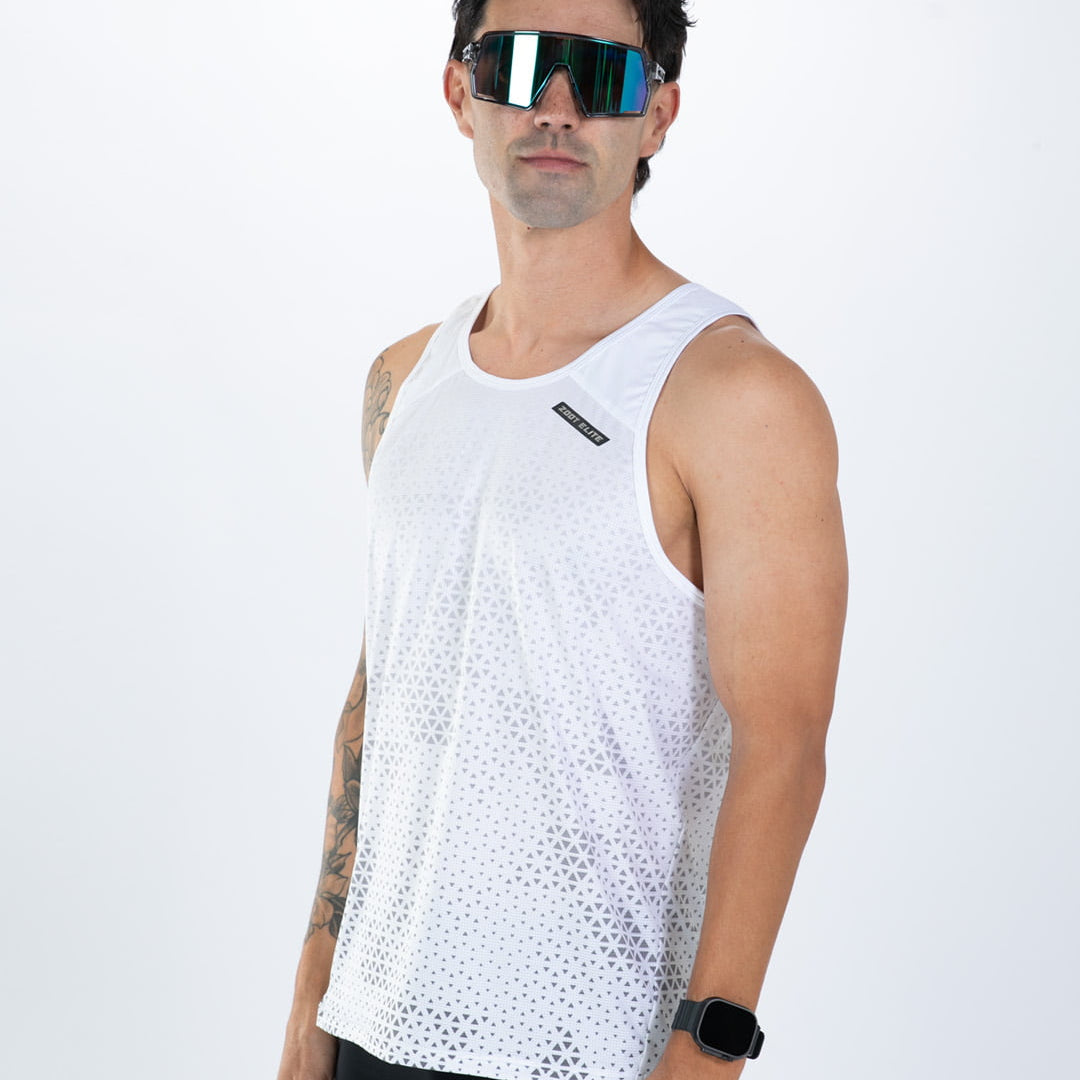 Zoot Sports RUN SINGLETS Men's Elite Run Singlet - Sonic White