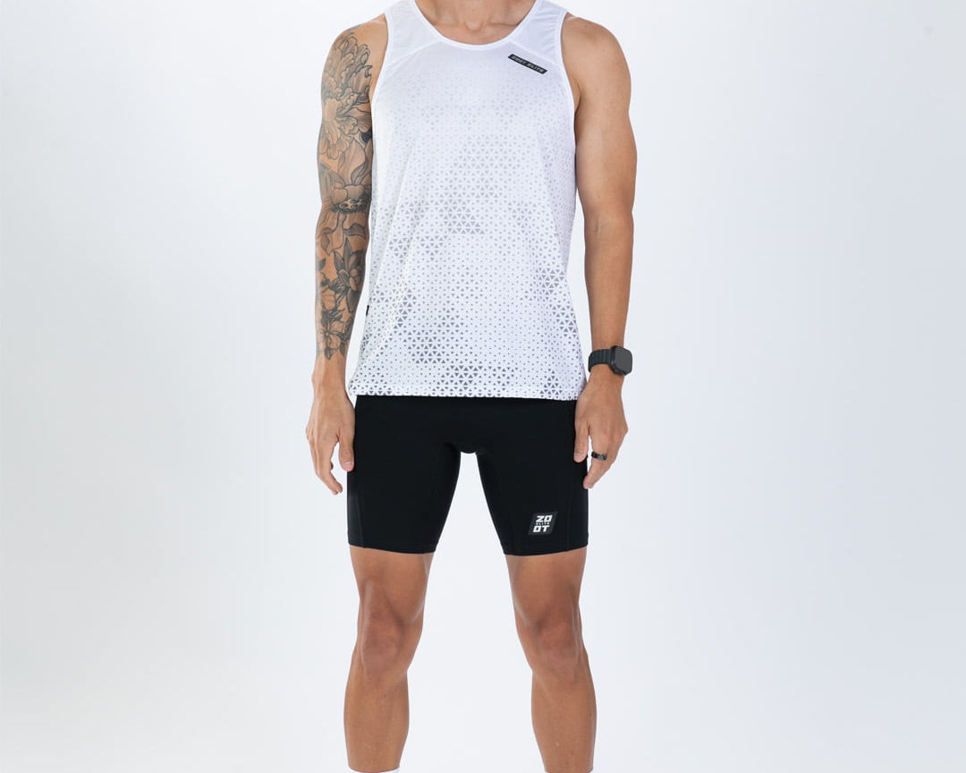 Zoot Sports RUN SINGLETS Men's Elite Run Singlet - Sonic White