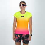 Zoot Sports RUN TEE Women's Ltd Run Tee - Tropical Magic