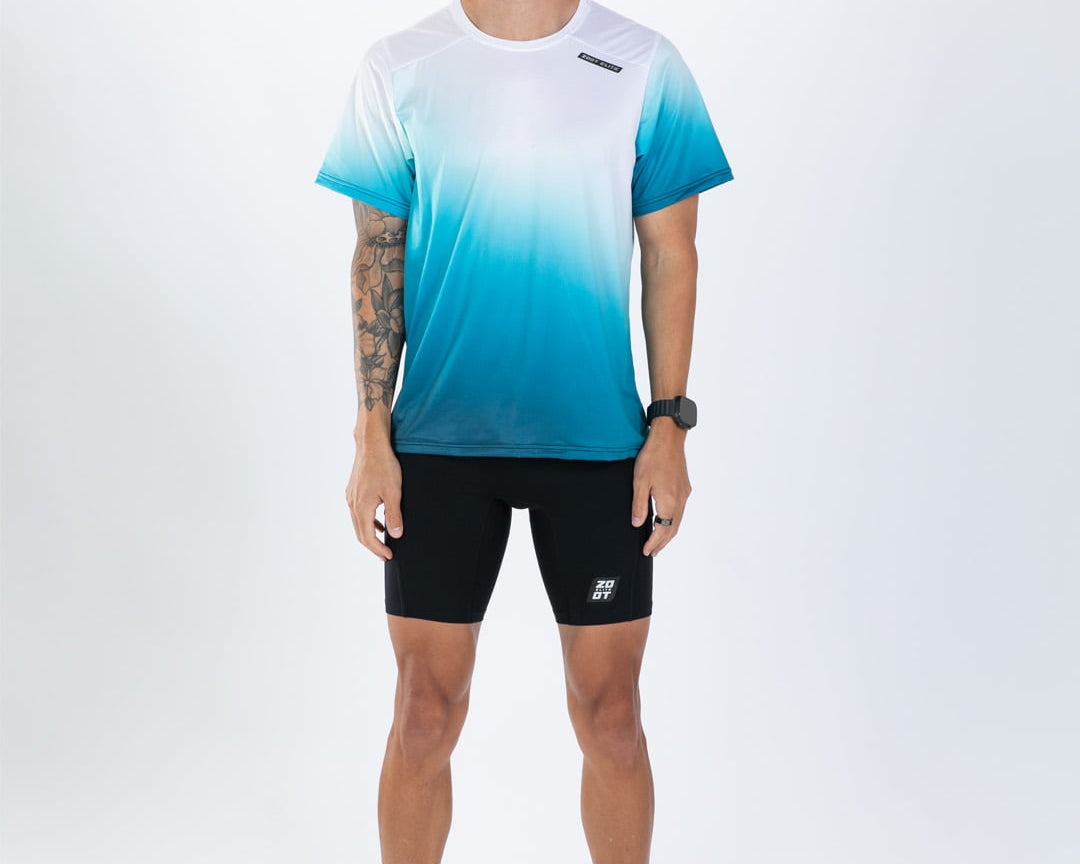 Zoot Sports RUN TEES Men's Elite Run Tee - Sonic Wave