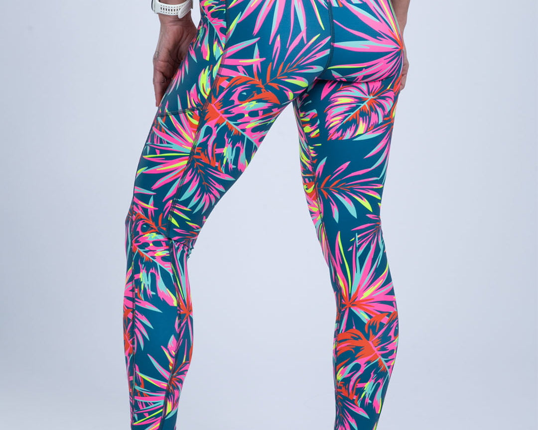 Zoot Sports RUN TIGHTS Women's Ltd Run Pulse High-Rise Tight - Island Original